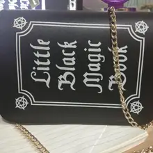 Забавная модная женская сумка через плечо, Волшебная книга, из искусственной кожи, сумки на плечо, Женский чехол, маленький мешочек, сумка-мессенджер, кошелек с надписью BA073