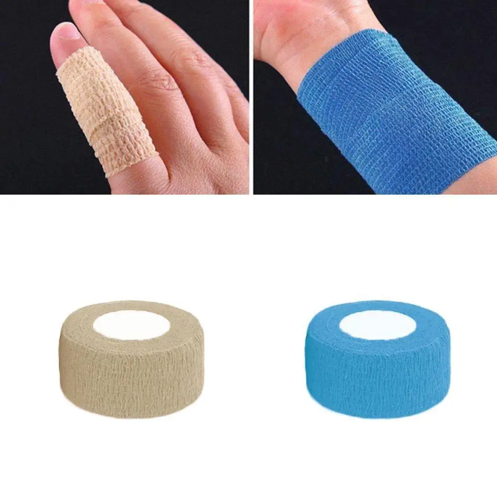 

2.5CM X 4.5M Adhesive Tape Elastic Cotton Roll Sports Muscle Tape Bandage Kinesiology Care First Aid Band Support Muscle Injury