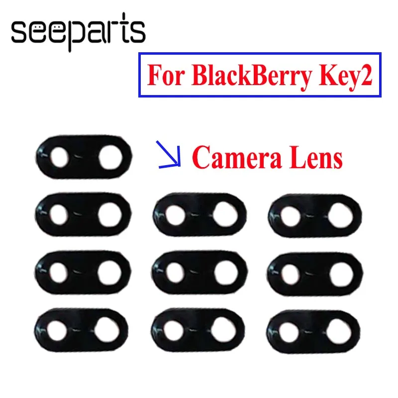 

New For BlackBerry Key2 Back Rear Camera lens glass replacement for BlackBerry Keytwo Key2 with Sticker top quality Key 2 glass