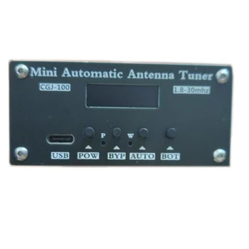 

ATU-100 1.8-50MHz ATU-100 mini Automatic Antenna Tuner by N7DDC 7x7 + 0.91 inch OLED + case +Type C 5v input finished board