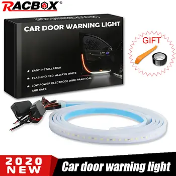 

Car Led Openning Door Warning Light Safety Anti-collision Emergency Strobe Flashing Anti Rear-end Collision Lamps Welcome Light