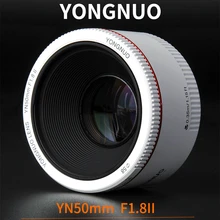 YONGNUO YN50mm F1.8 II объектив стандартный основной объектив Большая диафрагма Автофокус Объектив для Canon EOS 70D 5D2 5D3 600D DSLR камеры