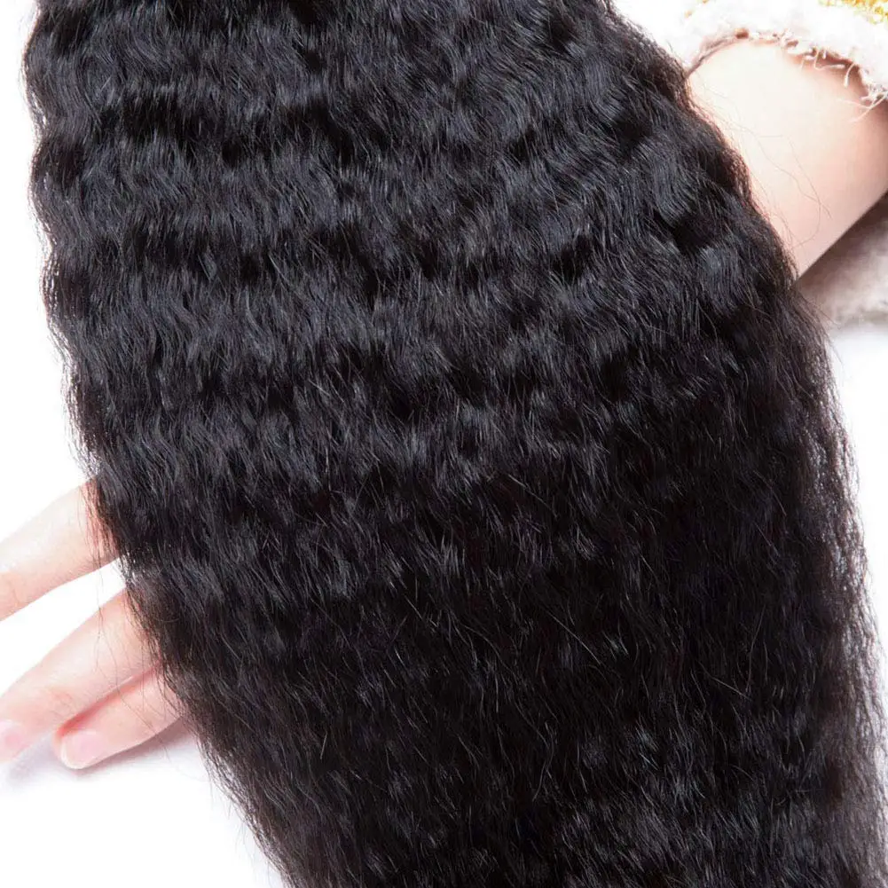Pacotes de Cabelo Super Idol Brasileiro Kinky Straigt 100% Remy Tecer Cabelo Humano Pacotes Comprimento Longo Cor Natural 3 Extensões 3 cabelo 100% remy tecer cabelo humano pacotes