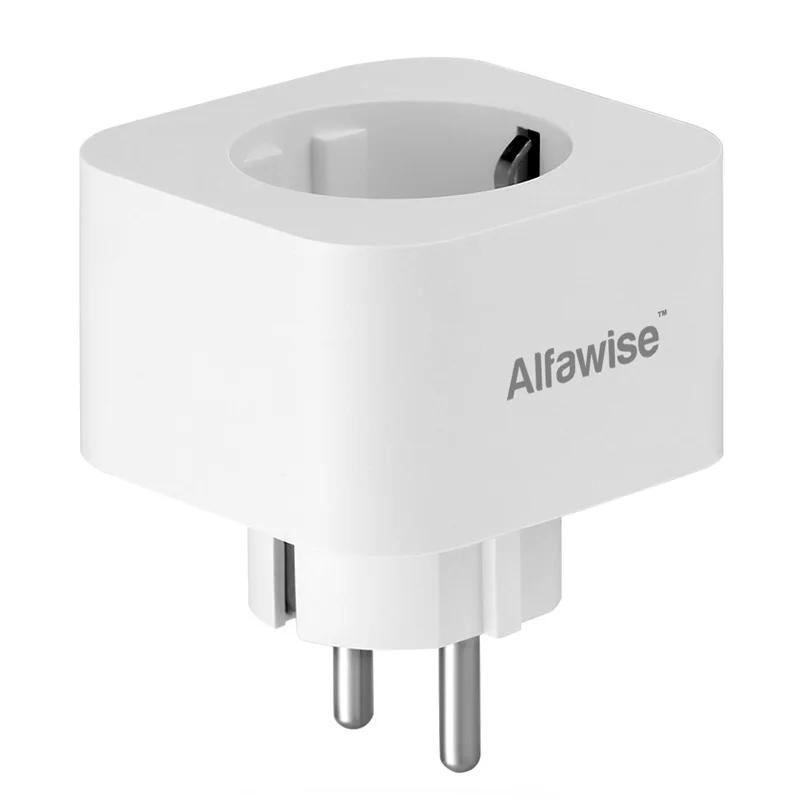 Alfawise PE1004T ЕС вилка мини WiFi розетка смарт-разъем работает с Amazon Alexa Google Home мобильное приложение дистанционное управление монитор энергии