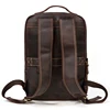 MAHEU Vintage Backpack Genuine Leather Men's travel bagapck 16 inch laptop bagpack travel bag with belt on luggage school bag ► Photo 3/5