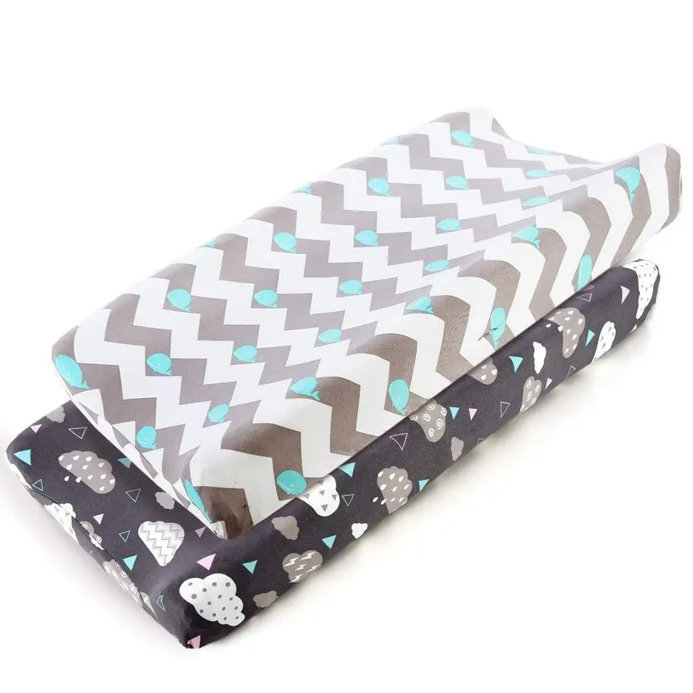 Baby Nappy Changing Pad Soft Changing Jersey Fabric Changing Table Baby Waterproof Mattress Bed Sheet Infant Change Mat Cover afbeelding