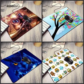 

MRGBEST Size for 18*22CM 25*20CM 25*29CM Mousepad New Printed Owl Animal Art Luxury Gaming Speed Mouse Pad Gamer Play Mats