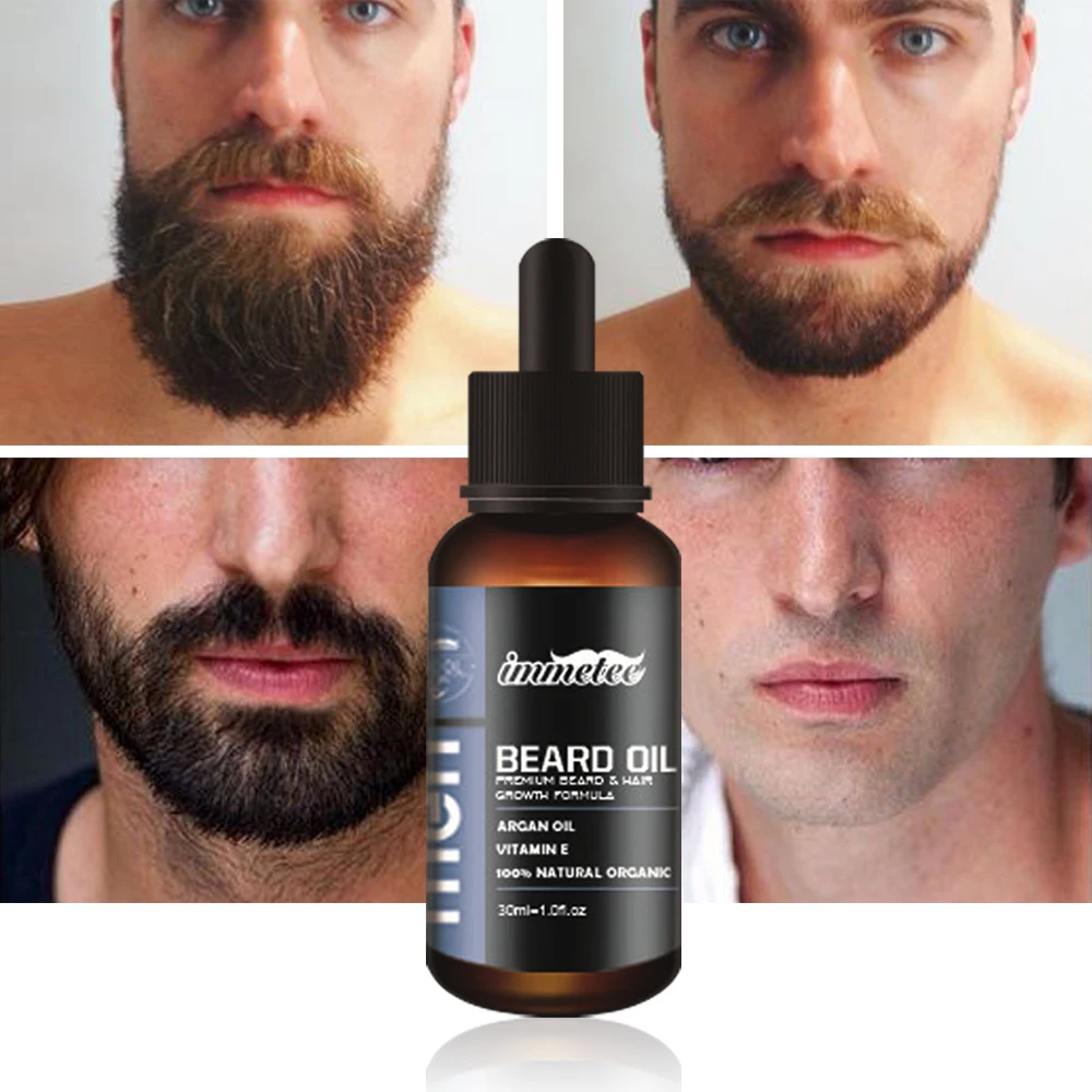 

Men Beard Oil Nutrition Moustache Beard Oil Natural Beard Growth Oil Enhancer Male Beard Pro Care Products Anti Beard Loss 30ml
