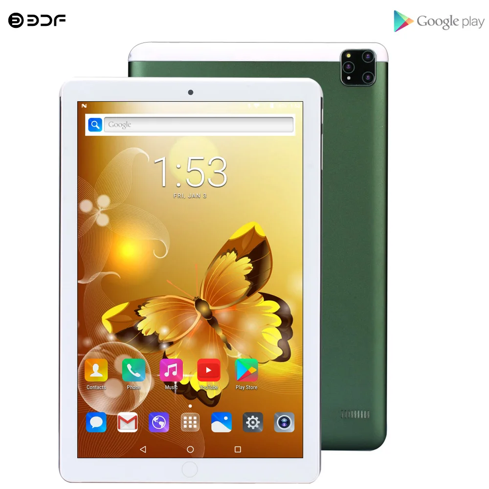 

2020 Latest 10.1 inch Tablets Android 7.0 3G Phone Call 32GB Quad Core Wi-Fi Bluetooth 4.0 Dual SIM Tablet PC+Keyboard