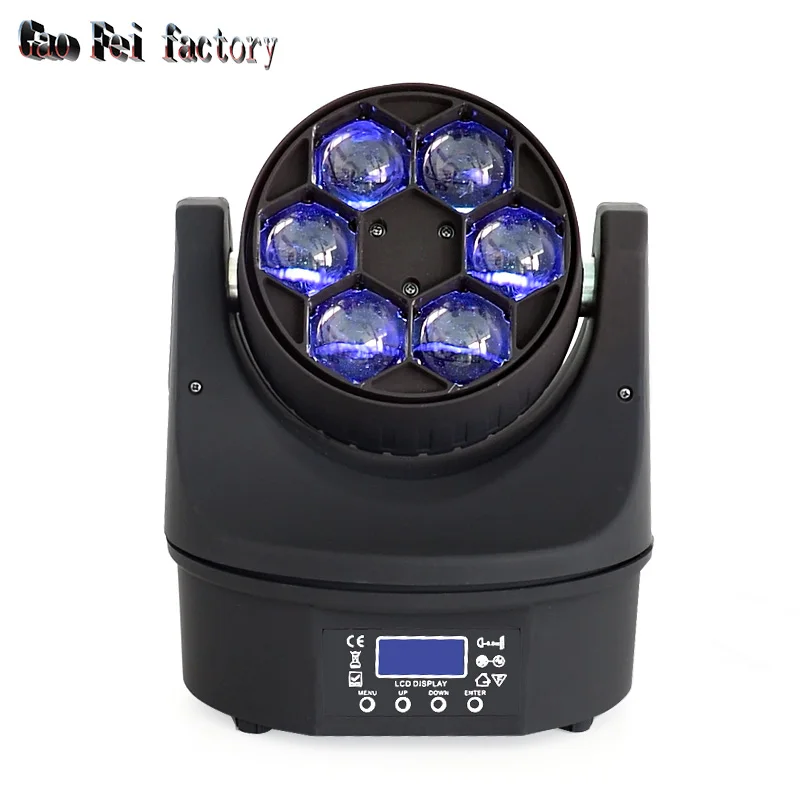 Mini DMX Moving Head Lyre Beam 90W Bee Eyes Dj Lighs Effect Mobile Lamp 6X15W RGBW Led Discolight For Wedding Bar Club Party