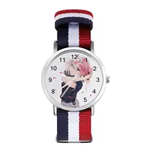 Zero Two Reloj de pulsera de cuarzo para chica, cronógrafo de diseño de negocios, estética, alta calidad