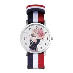 Zero Two Reloj de pulsera de cuarzo para chica, cronógrafo de diseño de negocios, estética, alta calidad