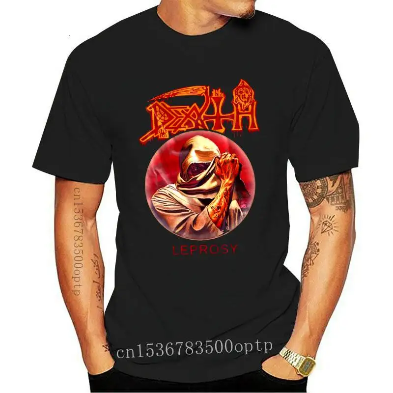 New DEATH-Leprosy-Death metal-Cannibal chip-Необычная футболка-размеры от S до 7XL |