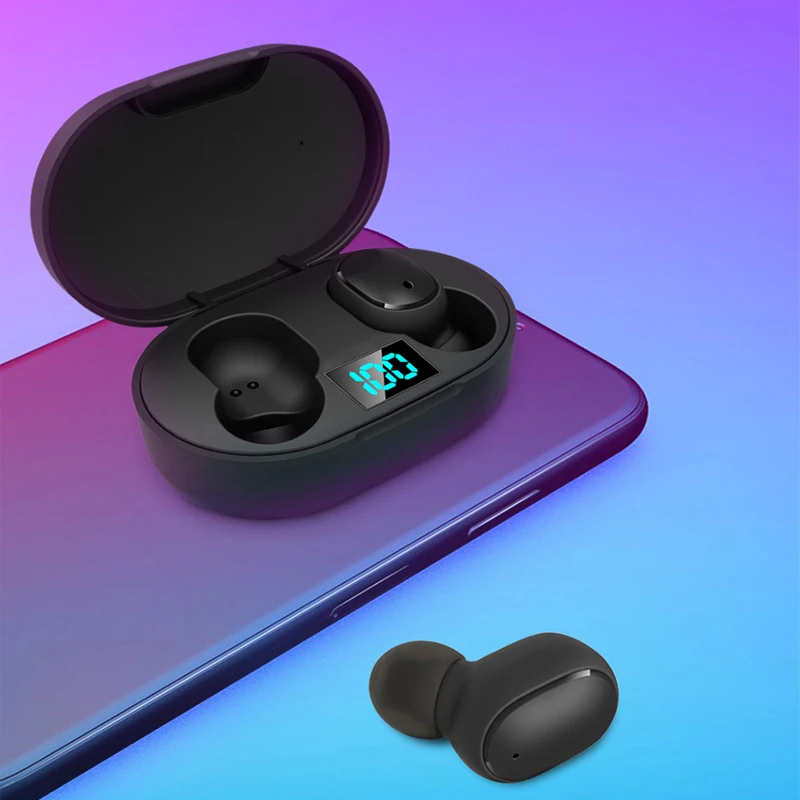 Беспроводные наушники M & J TWS со светодиодным дисплеем Bluetooth 5 0 гарнитура с