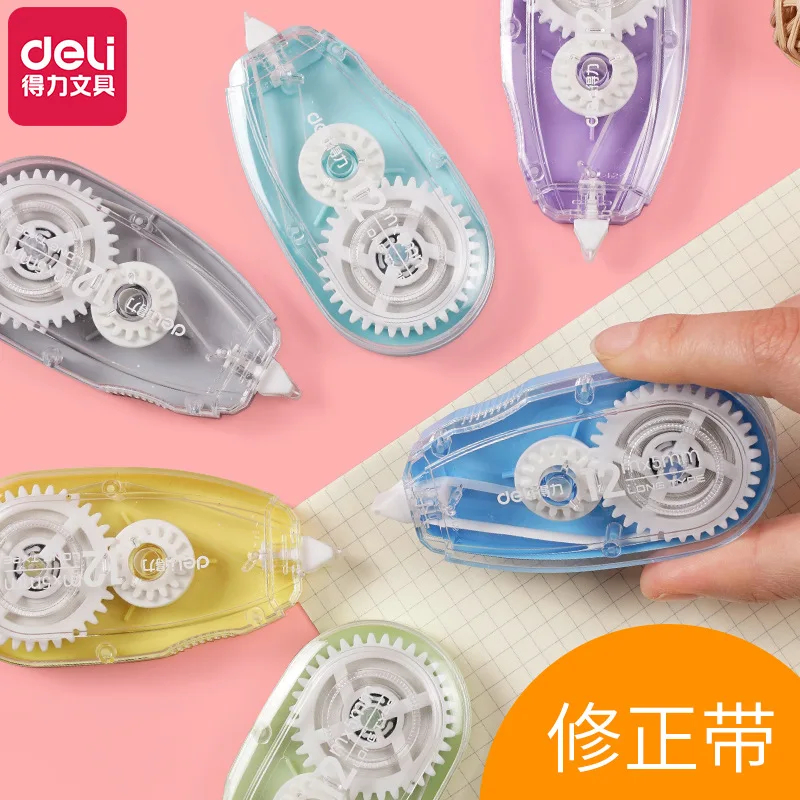 

Deli Stationery 33499 Correction Tape 72 M Large-Volume Students Creative Correction Tape Corretion Pen/fluid Correction Tape 6