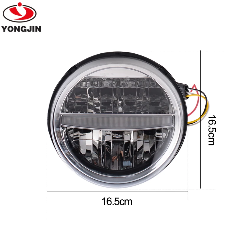 Emark pass Motorcycle original type chrome LED