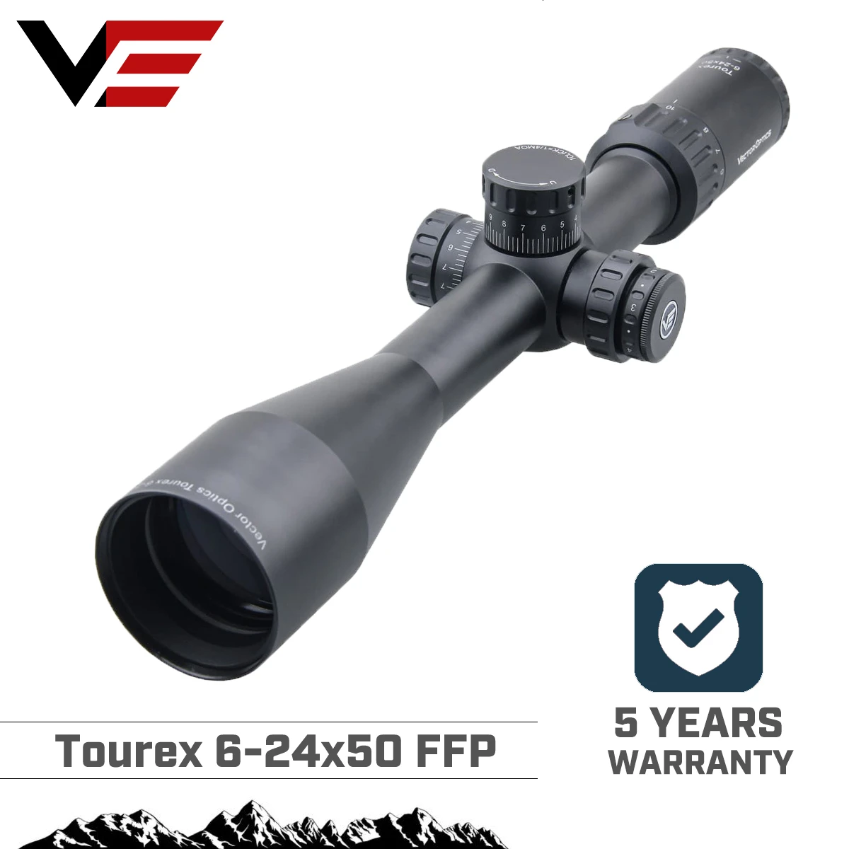 Оптический прицел Vector Optics Tourex 6 24x50 FFP оптический с фокусным расстоянием для охоты