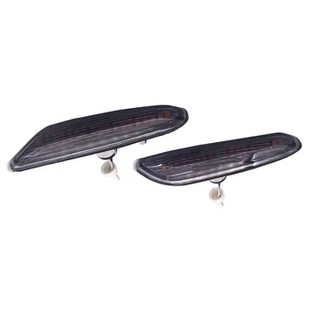 

2X Lens Dynamic Flowing LED Turn Signal Side Marker Light Blinker Lamp For BMW E60 E61 E90 E91 E81 E82 E88 E46 X3 X1 F10