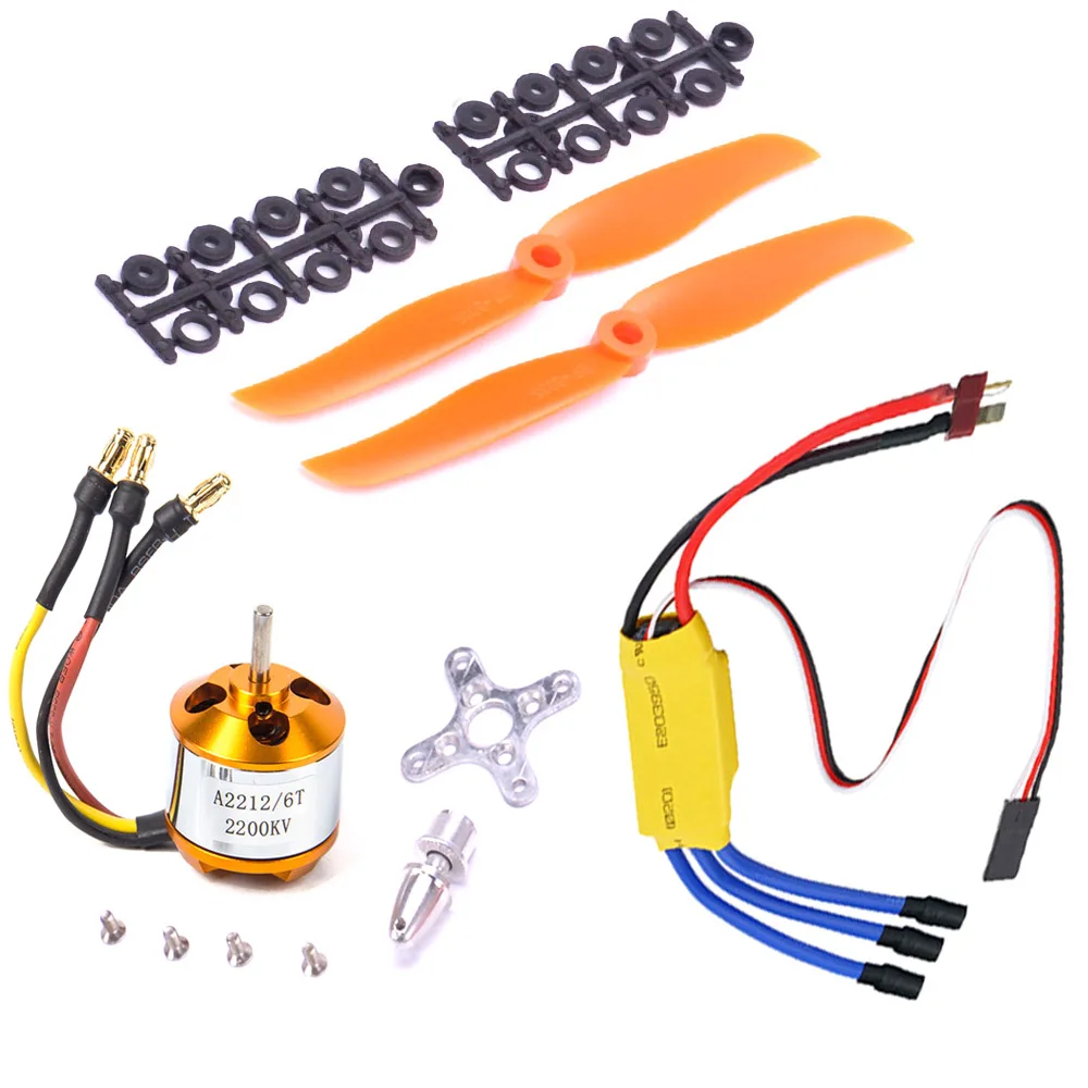 XXD HW A2212 2200KV 2212 бесщеточный двигатель 30A ESC Мотор 6035 пропеллер SG90 9G микро