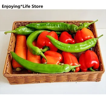 

Snack Storage Basket Supermarket Display Display Plastic Woven Basket Kitchen Fruit and Vegetable Basket