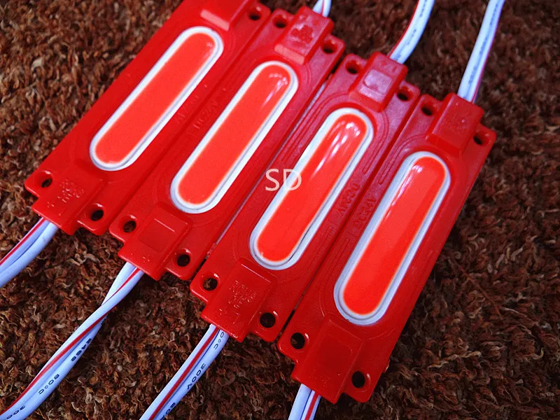 1000pcs 2W Injection led COB module DC24V car truck moto lamp Waterproof background light warm white/red/blue/Green | Освещение
