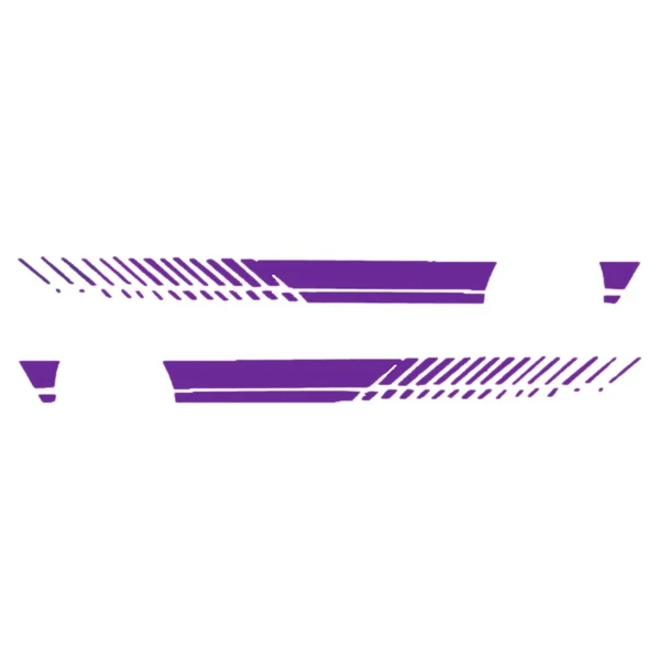 2 шт. 2,1 М/6,9 футов Новая Универсальная боковая юбка для гонок, длинная полосатая наклейка, автоматический виниловый стикер