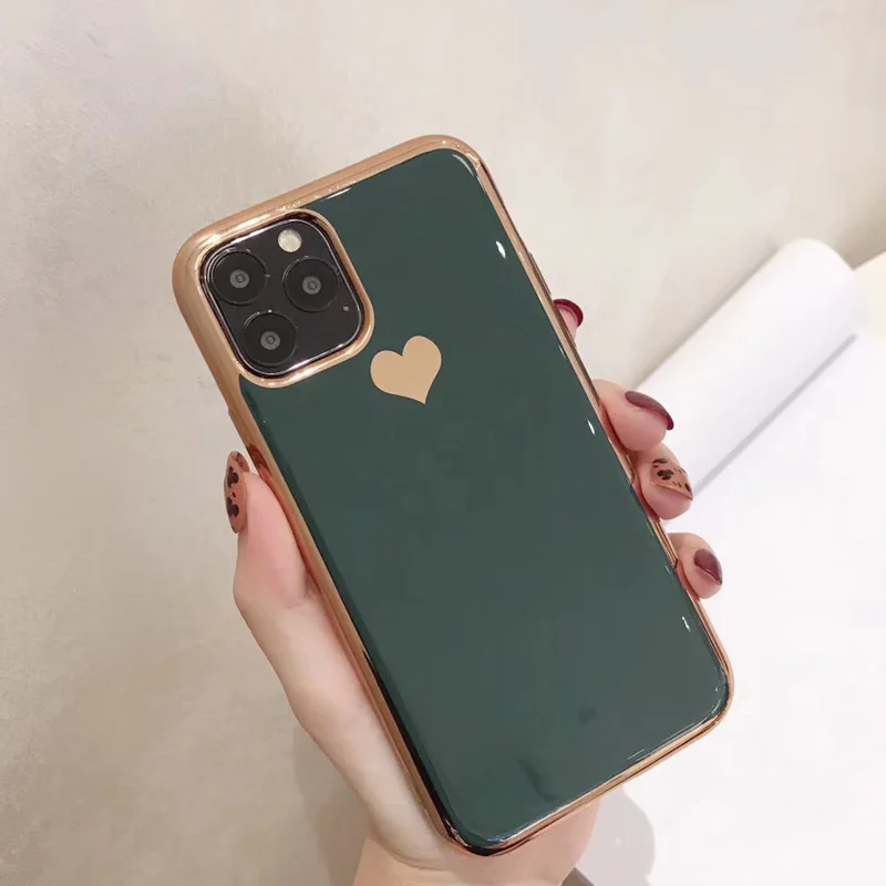 XW0393DG IPWSOO покрытие сердце любовь мягкий чехол для телефона для iphone 11 Pro Max X XR XS Max для iphone 6 6s 7 8 Plus ТПУ силиконовый чехол Fundas - Цвет: XW0393DG