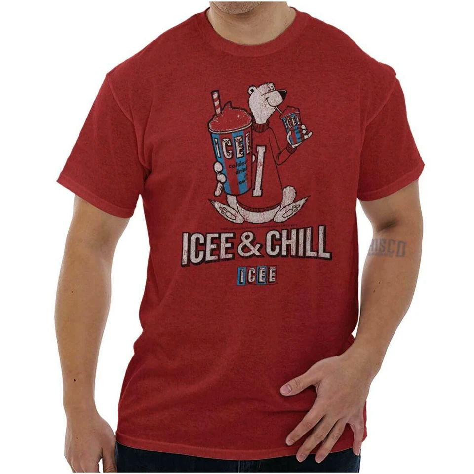 Icee Chill ly лицензированный ретро Графический Топ Футболка Бесплатная доставка