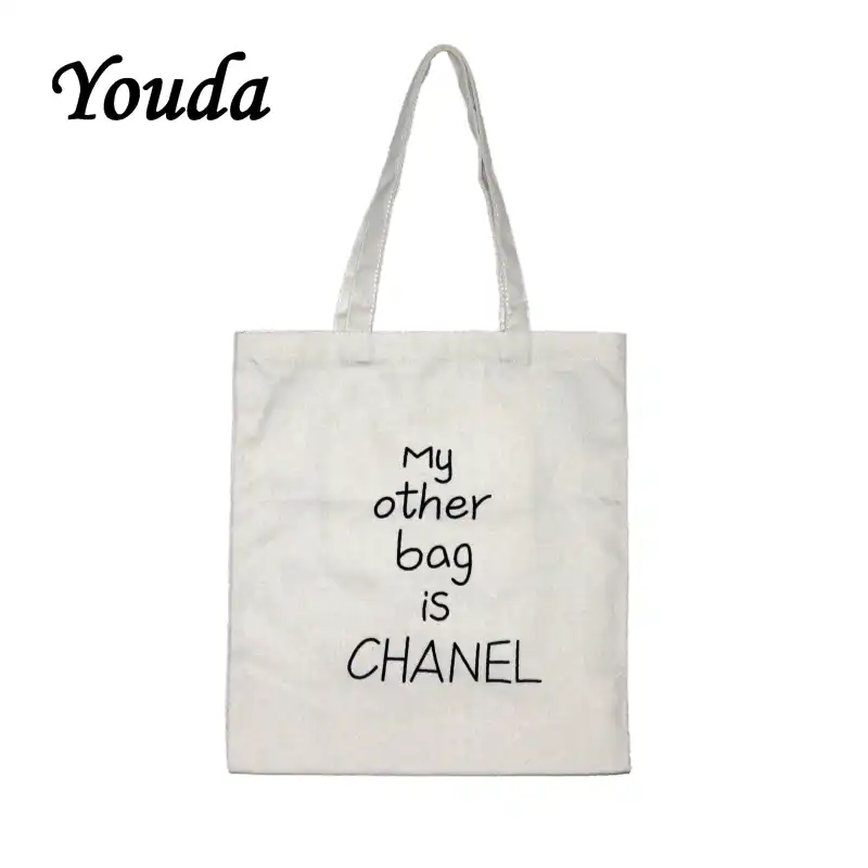 Youda Fresh Ladies Fashion Canvas Bag Spoof Street Style Handbag Simple Casual Shopping Tote Classic Women S Shoulder Bags Shoulder Bags Aliexpress