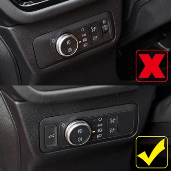 

For Ford Escape Kuga 2020 Headlight Switch Buttons Controller Panel Frame Cover Trim Car Styling