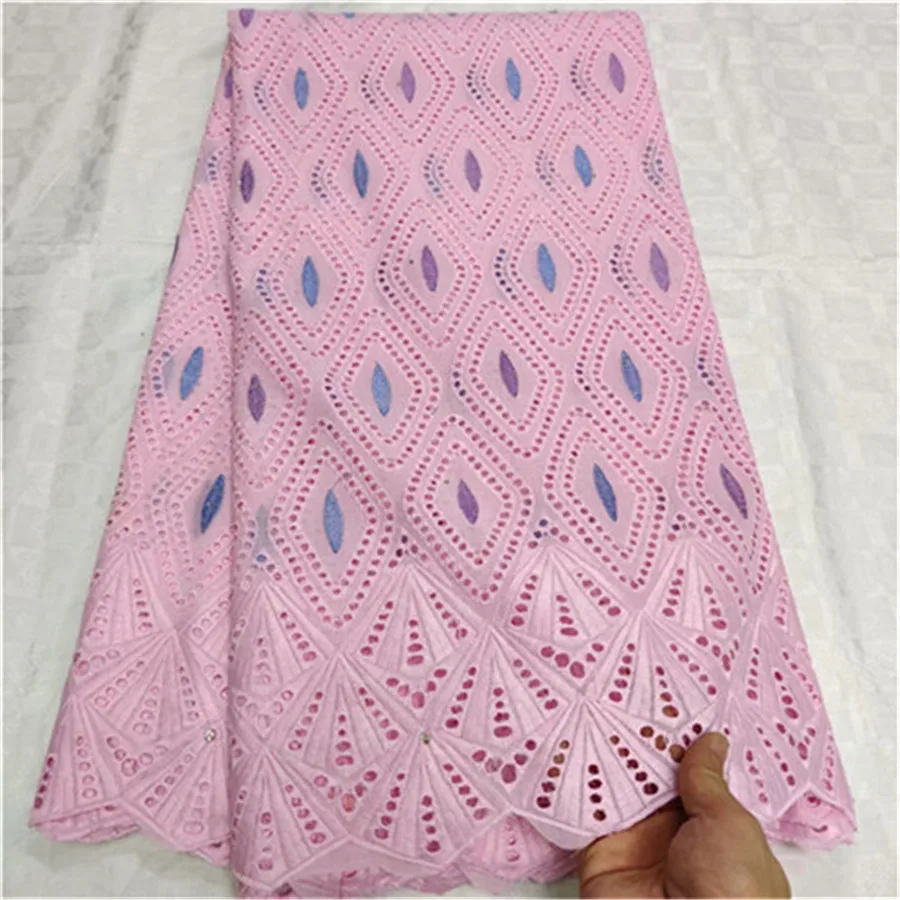 Ткань из Дубая Африканское сухое кружево ткань хлопок кружево ткань распродажа швейцарская вуаль кружева в швейцарском стиле высокого качества 5 ярдов/партия