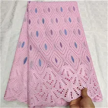 Ткань из Дубая Африканское сухое кружево ткань хлопок кружево ткань распродажа швейцарская вуаль кружева в швейцарском стиле высокого качества 5 ярдов/партия