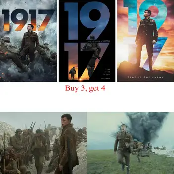 

1917 movie wall stickers high definition posters glossy paper