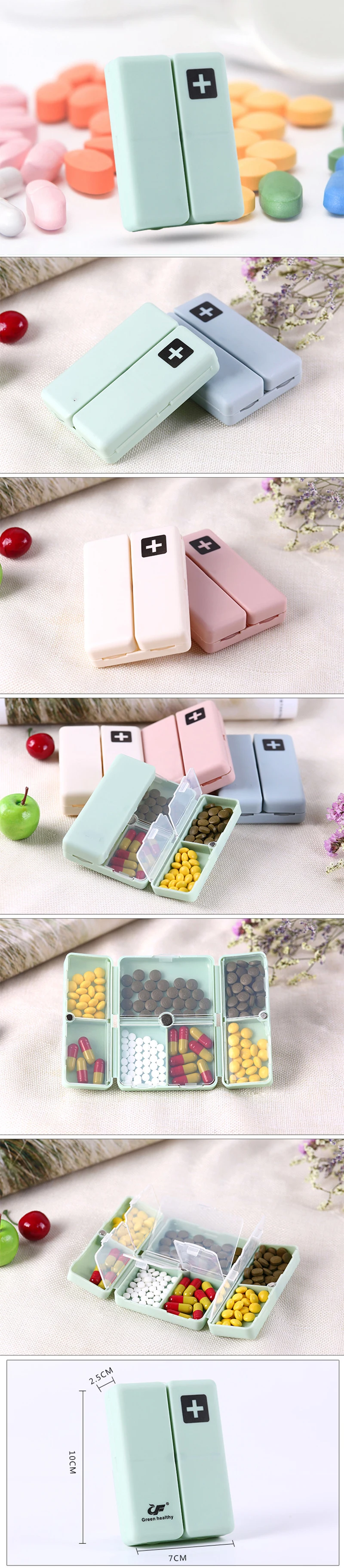 1 шт. Еженедельные Таблетки коробка 7 дней складная дорожная медицины держатель Контейнер для таблеток, хранилище для Чехол Контейнер Диспенсер органайзер Инструменты