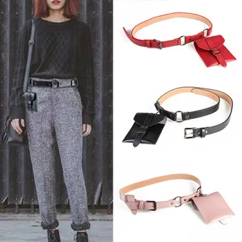 

Clearance Sale Fanny Pack Women Belt Bag Leather Waist Bag Fashion Women's Pure Color Ring PU Messenger Shoulder Chest