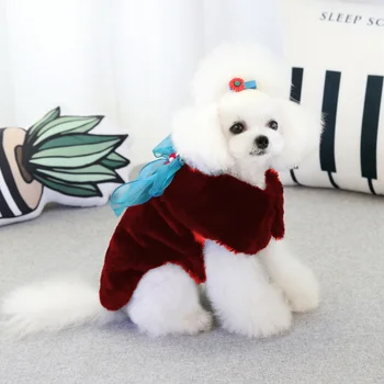 

Winter Pet Warm Sweater Puppy Clothes Fashion Pullover Bow Knot Vest Jacket For Small Medium Dogs Pet Supplies