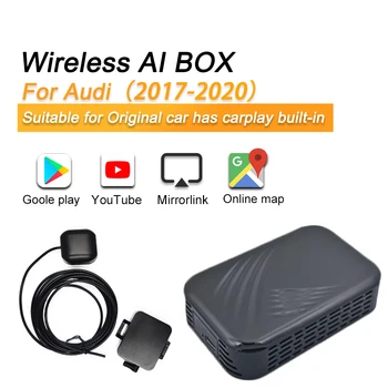 

For iphone Carplay to Android Auto System For Audi Apple Tv Box plug and play Mirror link Carplay Multimedia multi-player Ai Box