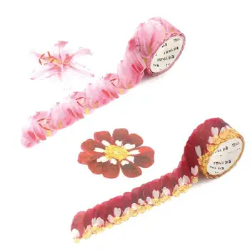 

New Flower Petals Can Tear Seamless Paper Tape Decorative Masking Scrapbooking Diary Tape Stickers Tape Fragrance Paper N0F2