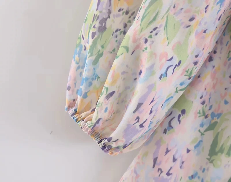 Увядший винтажный пляжный комбинезон женский комбинезон английский стиль цветочный принт шифон оборки комбинезоны