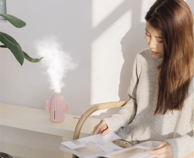 Увлажнитель в форме кактуса USB Время воздуха ароматерапия диффузор тумана Fogger мини распылитель благовоний для дома офиса автомобиля