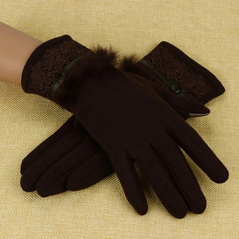 Спальное место# P501 новые женские кашемировые сохраняющие тепло перчатки для вождения полный палец перчатки с сенсорным экраном перчатки для ерчатки guantes luva зима Горячая