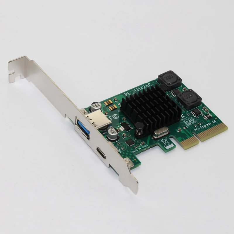 Компьютерная шина PCI-E 4X PCI Express USB 3,1 Тип C карты расширения с 15 пин PCIe конвертер