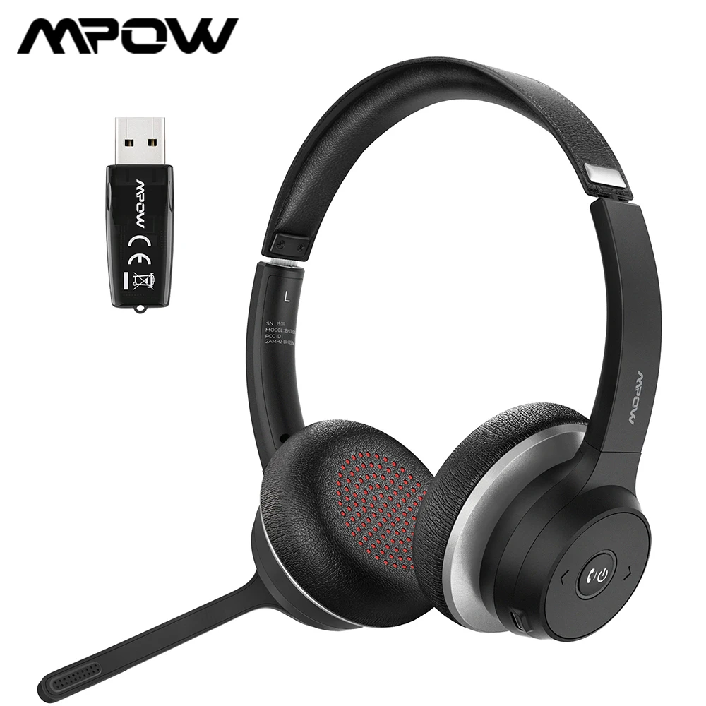 Mpow Hc5 Bluetooth 5.0 Headset With Usb 