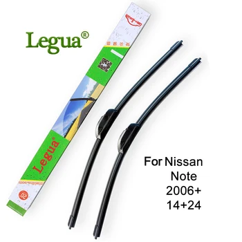 

Legua car Windscreen Wipers blade for Nissan Note,2006+,14"+24",car wiper rubber,Frameless Bracketless windshield wiper
