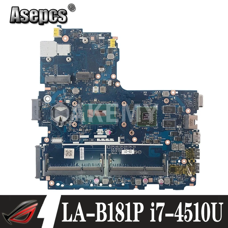 Akemy для For HP Probook 470 G2 LA B181P 768401 001 SR1EB i7 4510U 216 0858030 материнская плата Полная проверка