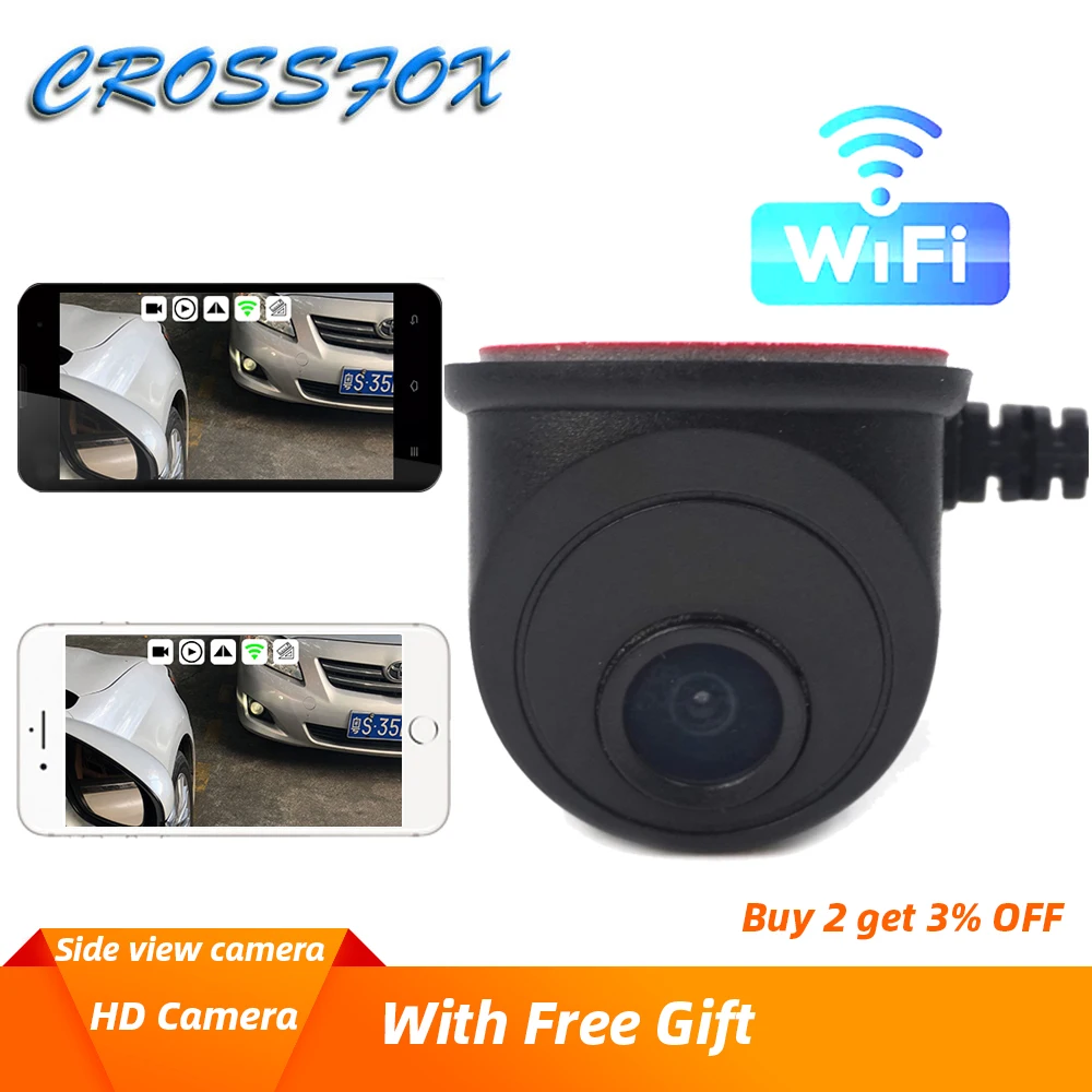 USB wifi мини камера бокового вида автомобиля камера заднего вида HD ночного видения заднего хода рекордер Универсальный парковочные камеры