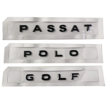 

For VW Passat B6 B7 Golf MK6 MK7 Polo 2016 2017 2018 2019 New Black Car Stickers 3D ABS Trunk Emblem Letters Logo Car Styling