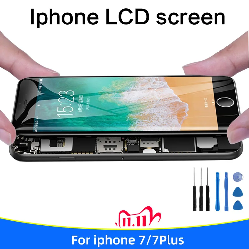 

For iPhone 7 LCD Display Original 3D Touch Screen Digitizer Aseembly mobile phone accessories For iphone screenshot 7 plus