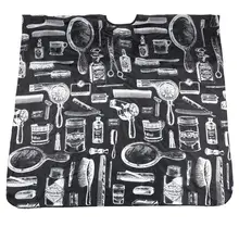 Водонепроницаемая мягкая ткань для волос Антистатическая Резка волос Тафта Ткань Салон Парикмахерская накидка парикмахерские инструменты для волос узоры