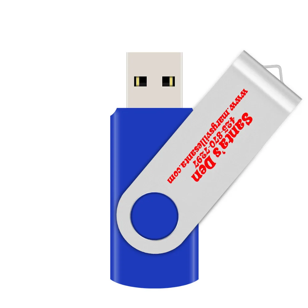 J-boxing оптовая продажа 100 шт. Pendrives печать логотипа на заказ 1 ГБ флеш-диск USB 2,0 металлический поворотный гравированный персональный флешки